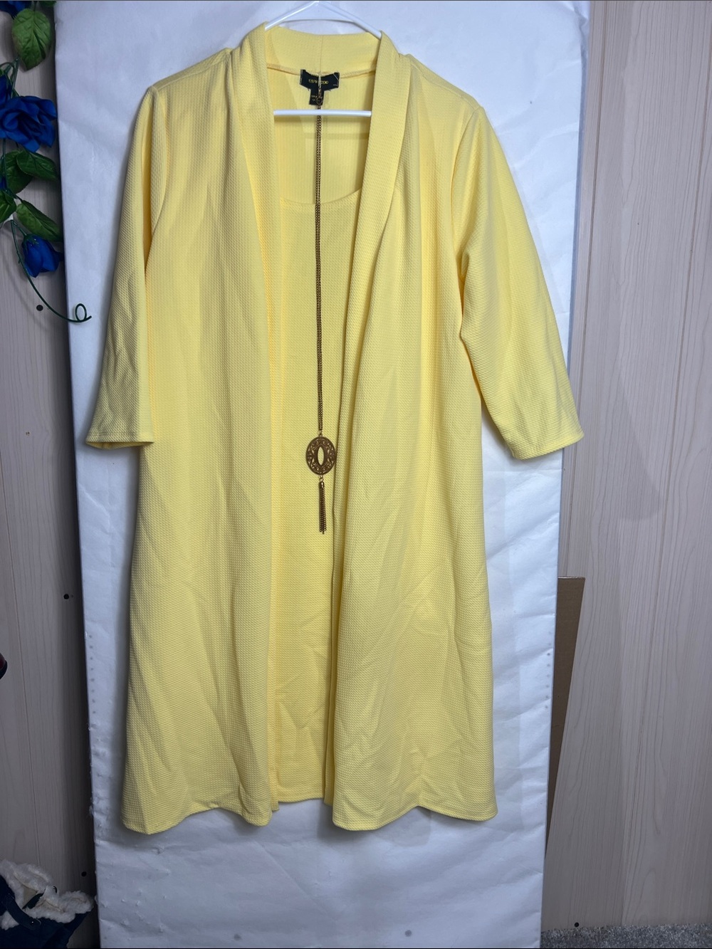 Espresso Yellow Open-Front Women’s Swim Coverup